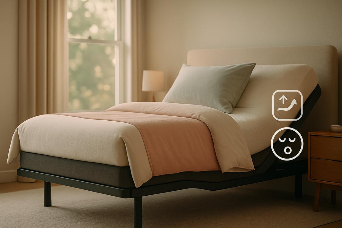 Shop adjustable beds to reduce snoring by up to 67% and improve your sleep quality with customizable features.