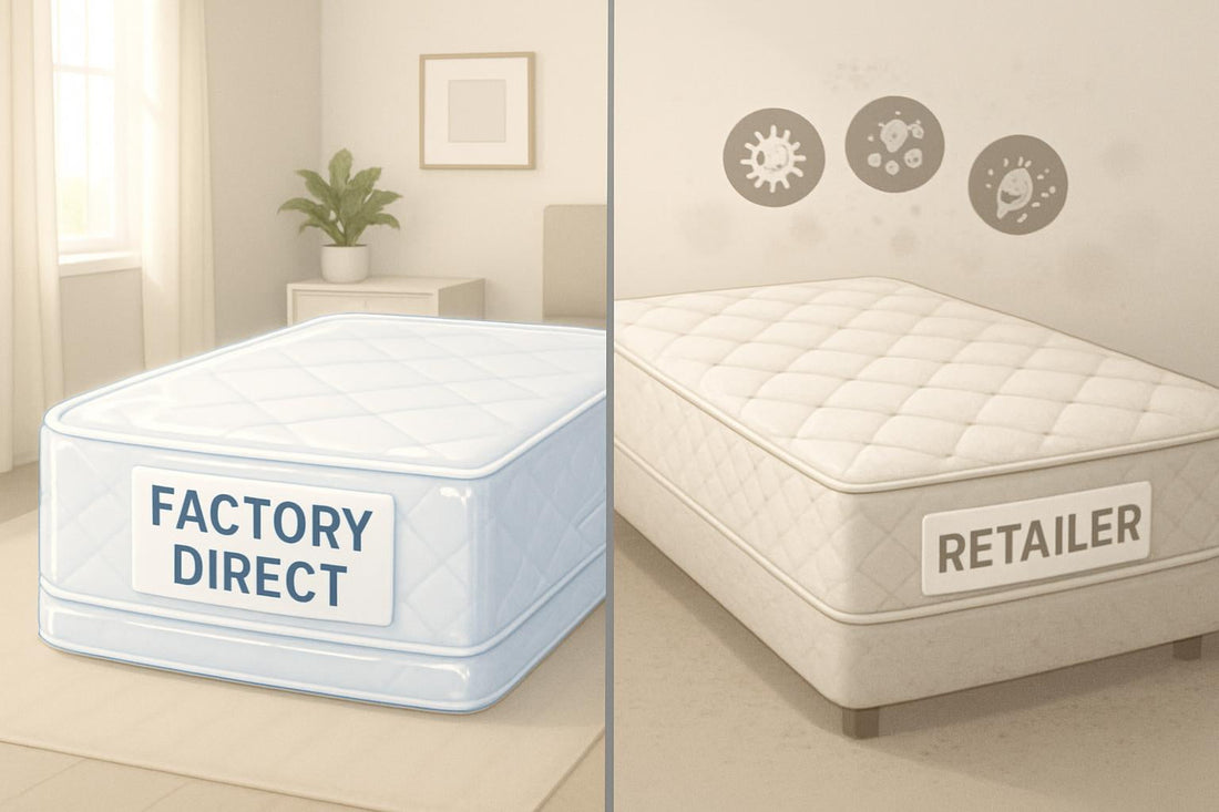 Factory direct mattress vs. retailer mattress: cleanliness comparison