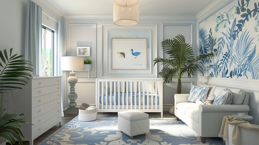 Decorating a nursery on a budget.