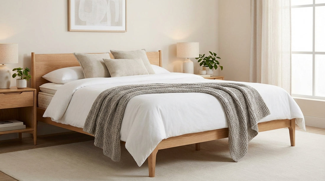 A what size is a king size mattress in a beautifully styled bedroom