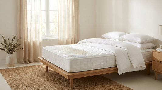 A get blood out of mattress in a beautifully styled bedroom