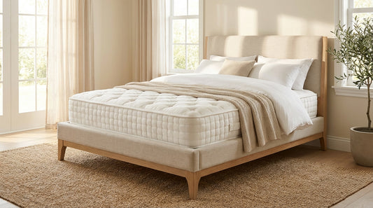 A move a mattress in a beautifully styled bedroom