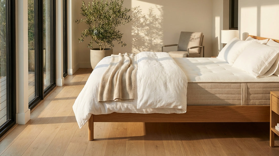 A get rid of mattress in a beautifully styled bedroom