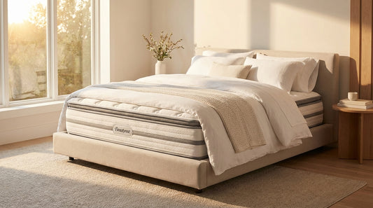 A is beautyrest a good mattress in a beautifully styled bedroom