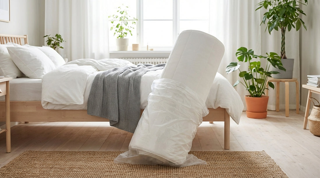 A dispose of a mattress in a beautifully styled bedroom