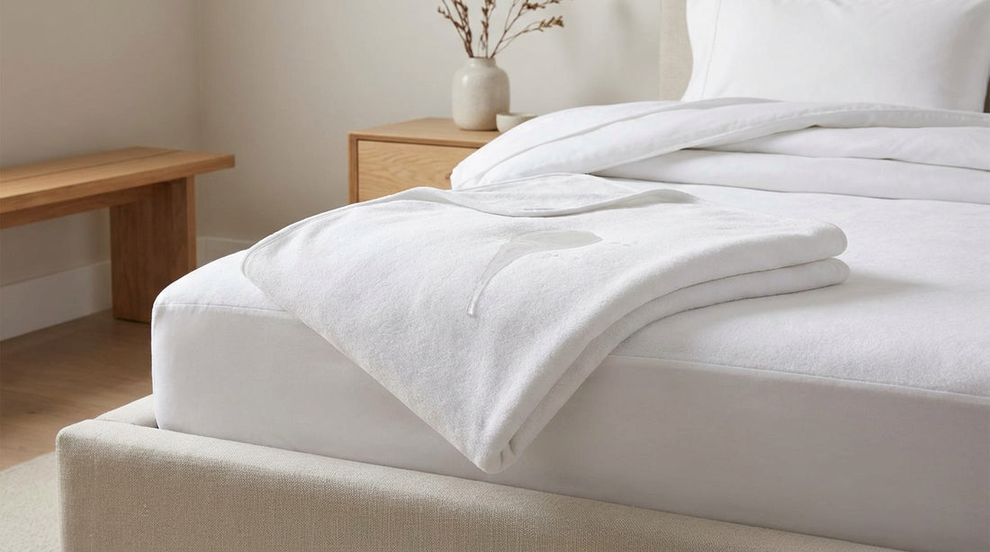 A clean urine from a mattress in a beautifully styled bedroom