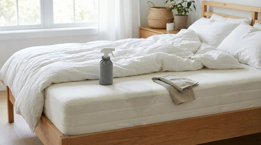 A get urine out of a mattress when dry in a beautifully styled bedroom