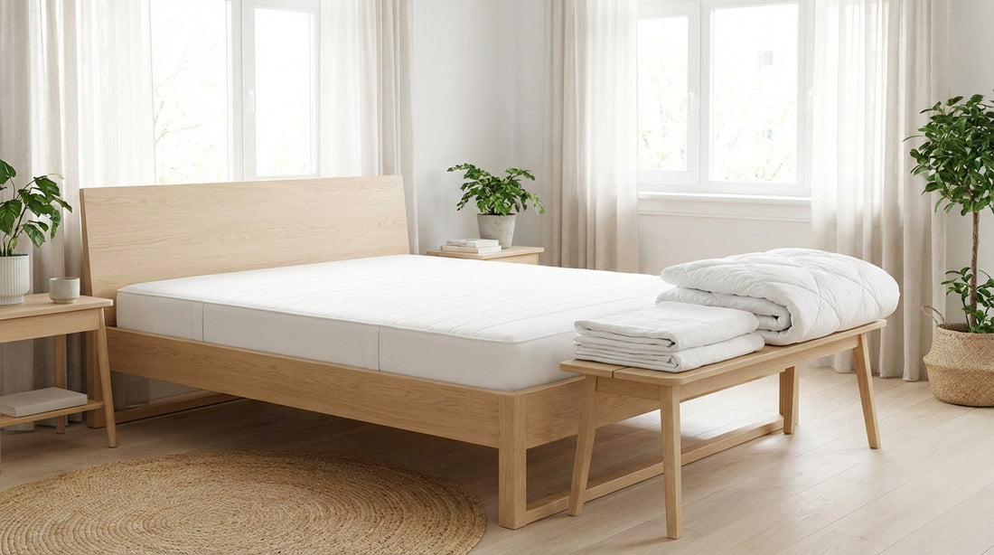 A deep clean a mattress in a beautifully styled bedroom