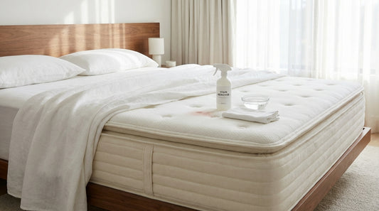 A get blood out of a mattress in a beautifully styled bedroom