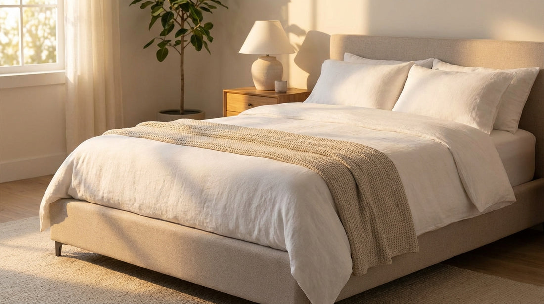 A what size is a queen size mattress in a beautifully styled bedroom