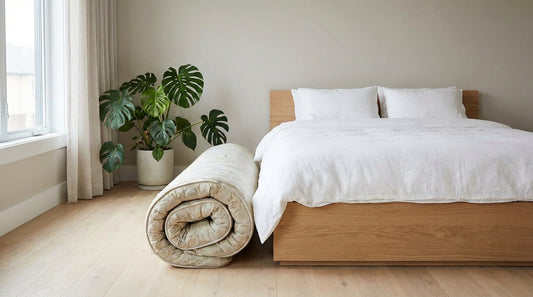 A get rid of old mattress in a beautifully styled bedroom