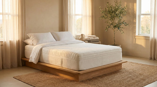 A where to buy twin mattress in a beautifully styled bedroom