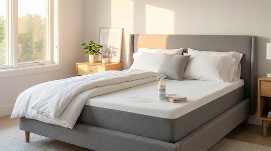 A remove urine stains from mattress in a beautifully styled bedroom