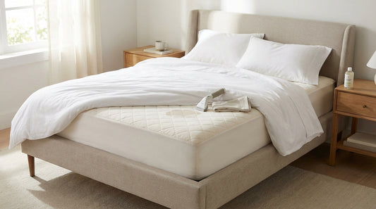 A get pee stain out of mattress in a beautifully styled bedroom