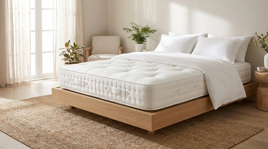 A where to throw away mattress in a beautifully styled bedroom