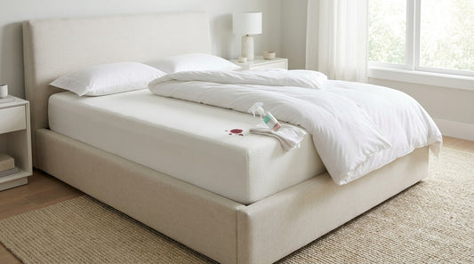 A get blood stain out of mattress in a beautifully styled bedroom