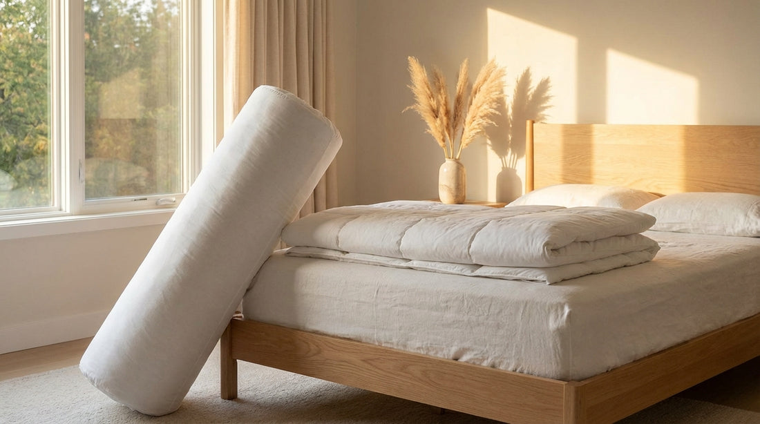 A dispose of mattress in a beautifully styled bedroom