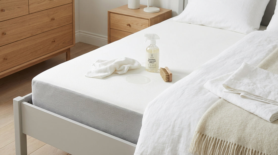A remove mattress stains in a beautifully styled bedroom