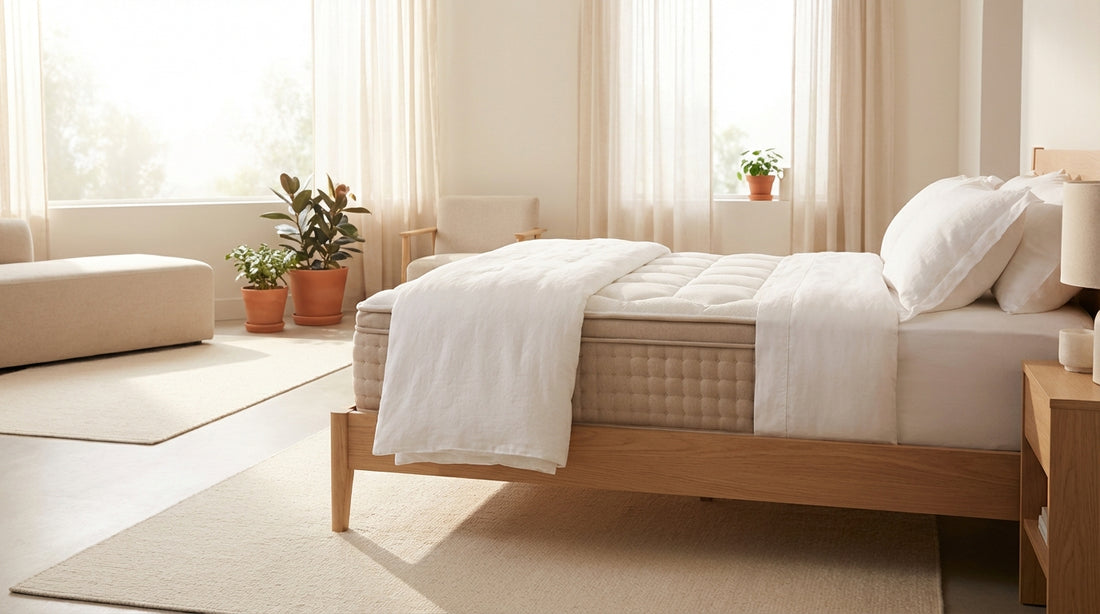 A where to buy dreamcloud mattress in a beautifully styled bedroom