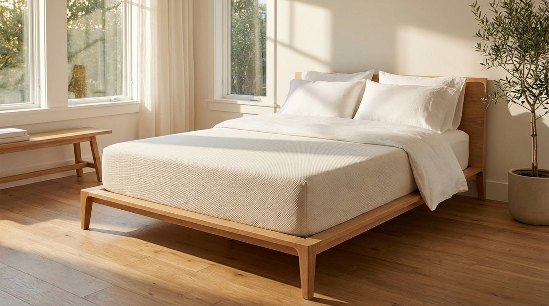 A how wide is a queen mattress in a beautifully styled bedroom