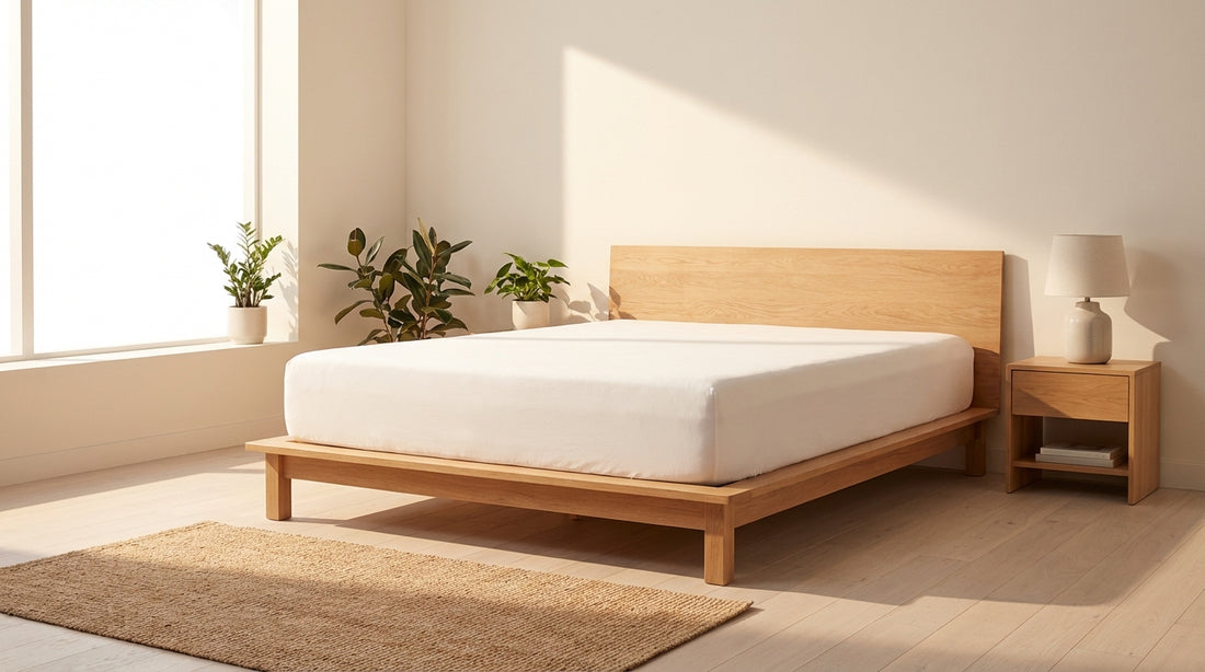 A how big is a full size mattress in a beautifully styled bedroom