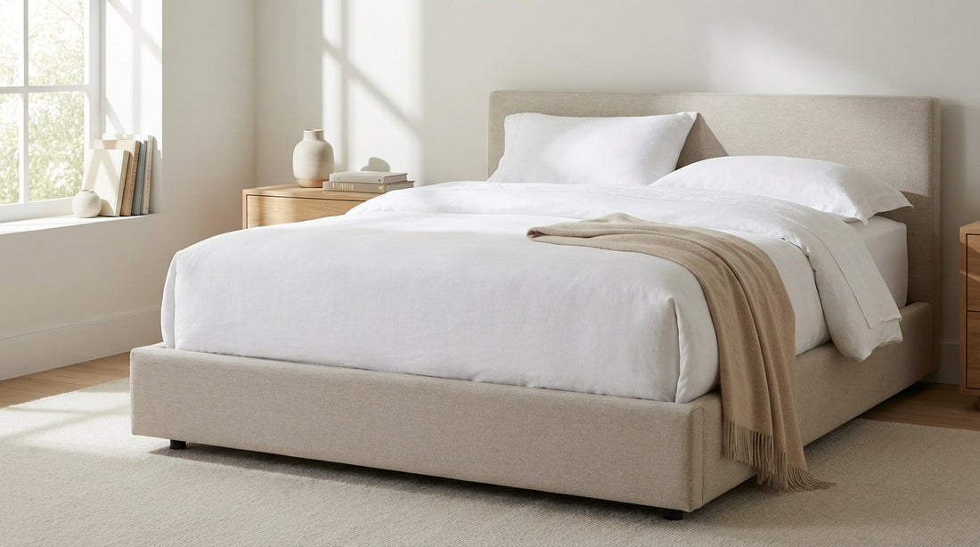 A who is mattress mack in a beautifully styled bedroom