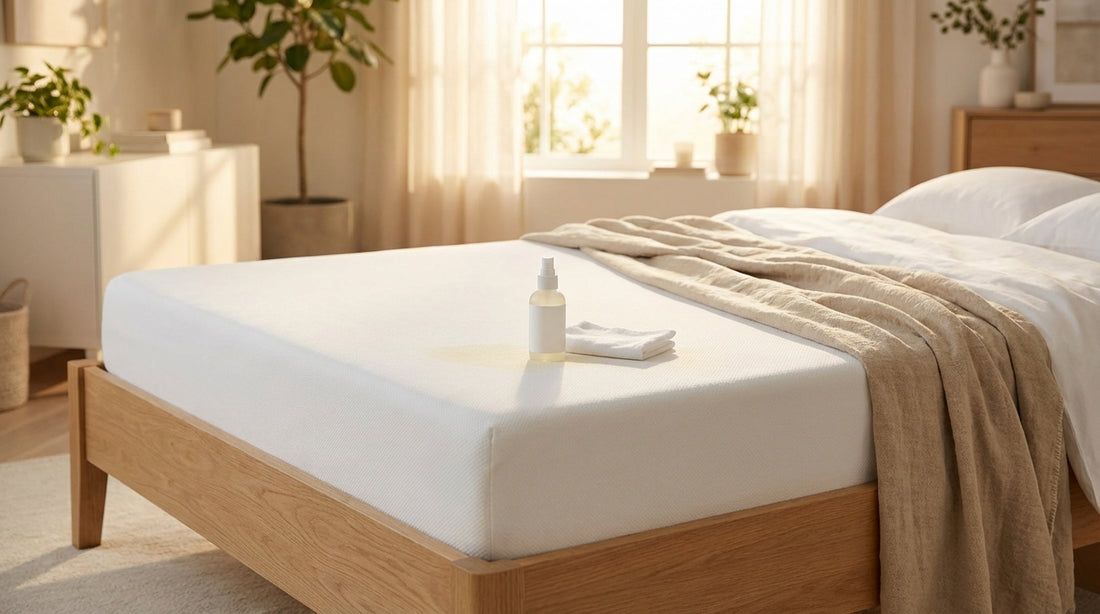 A get yellow stains out of mattress in a beautifully styled bedroom