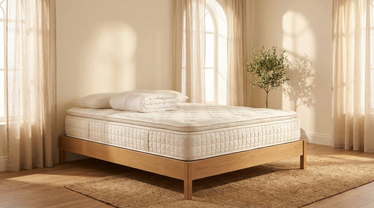 A what is the size of a queen size mattress in a beautifully styled bedroom
