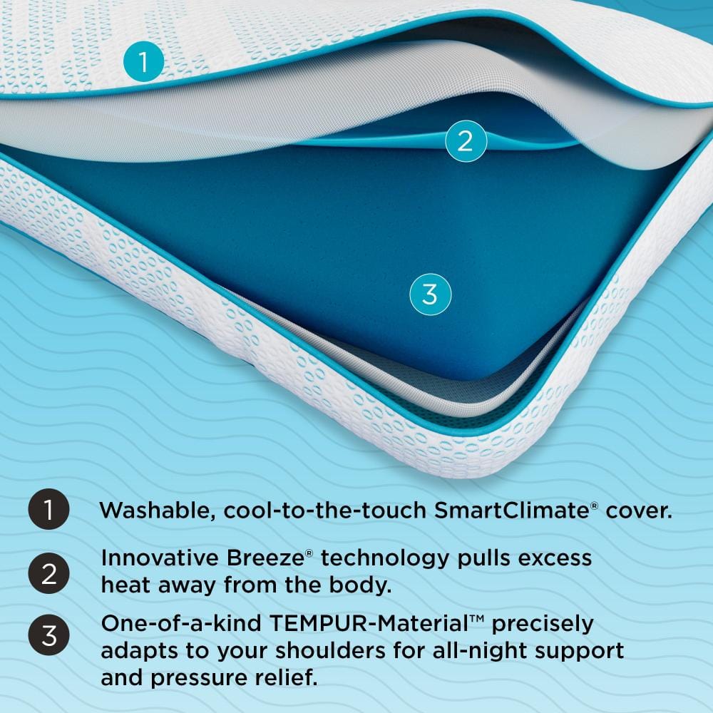 Tempurpedic Pillow Tempur-Pedic® TEMPUR-Breeze® ProHi Pillow mattress stores near me