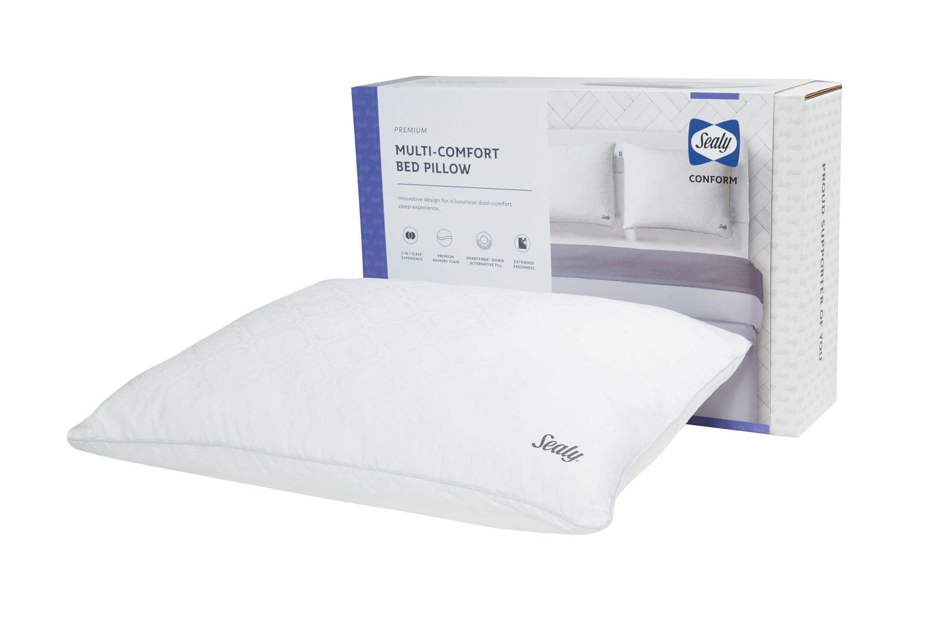 best Sealy Pillow Sealy® Memory Foam Supportive Down Alternative-Fill Pillow