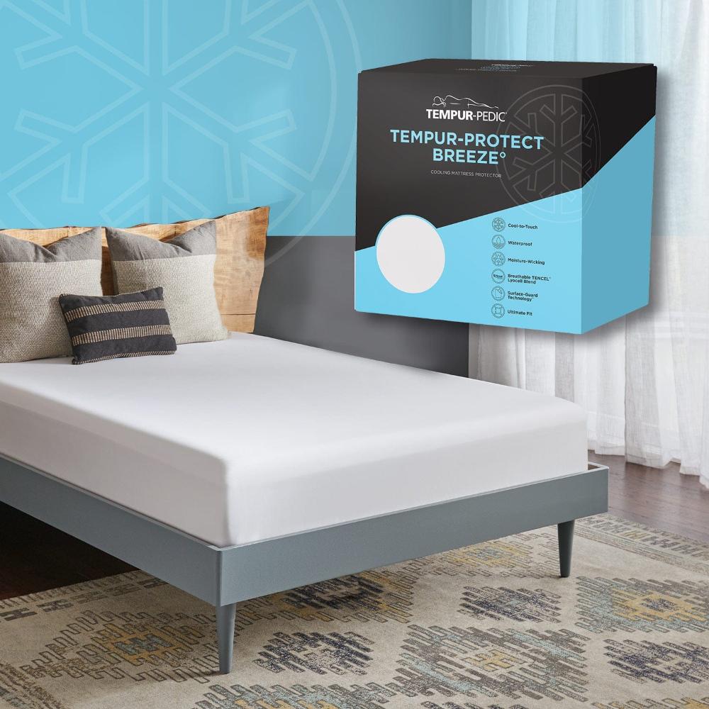 best Tempurpedic Protector TEMPUR-Breeze Mattress Protector – Cooling, Waterproof, Breathable Cover