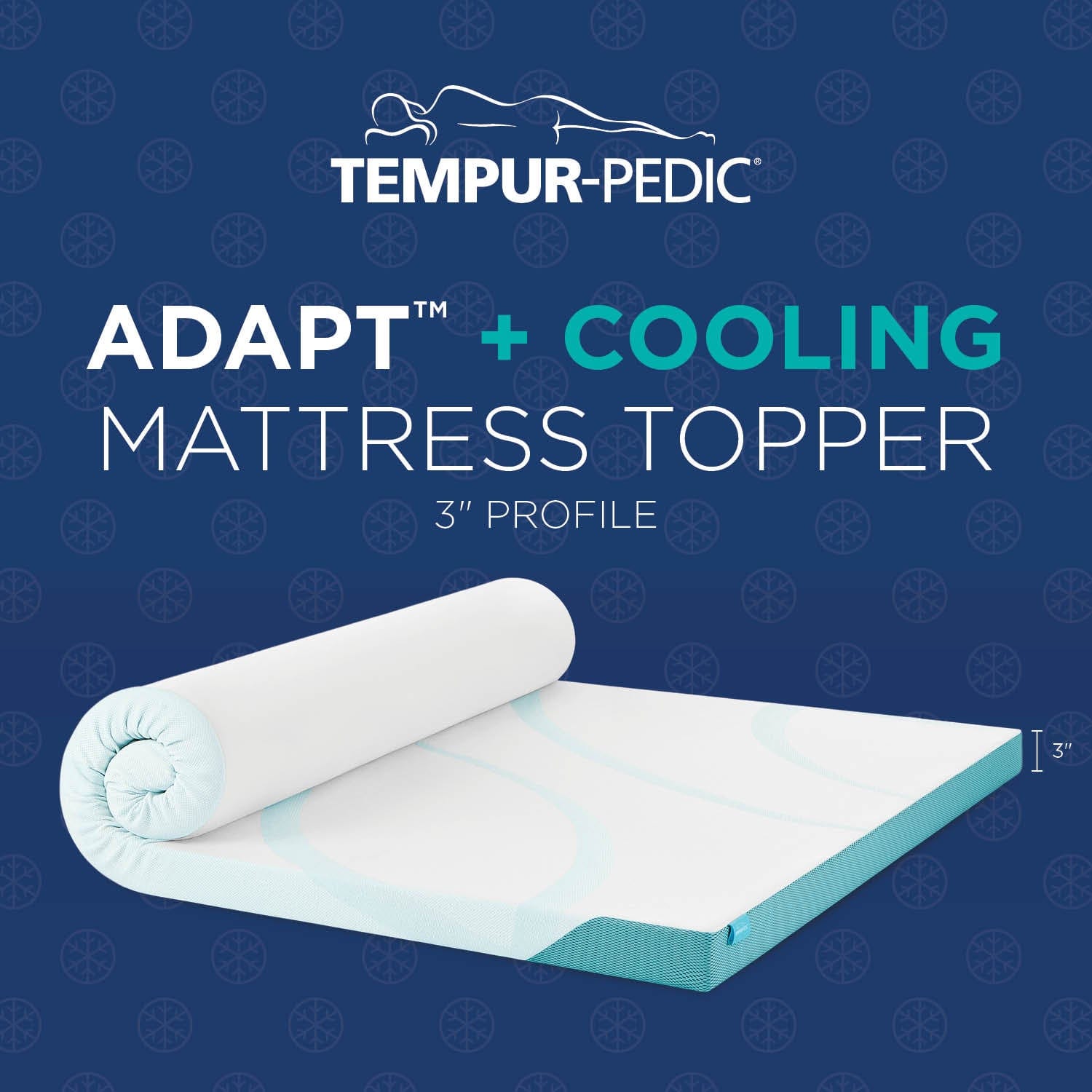 Tempurpedic Topper Twin TEMPUR-Adapt® + Cooling Mattress Topper - Pad mattress stores near me